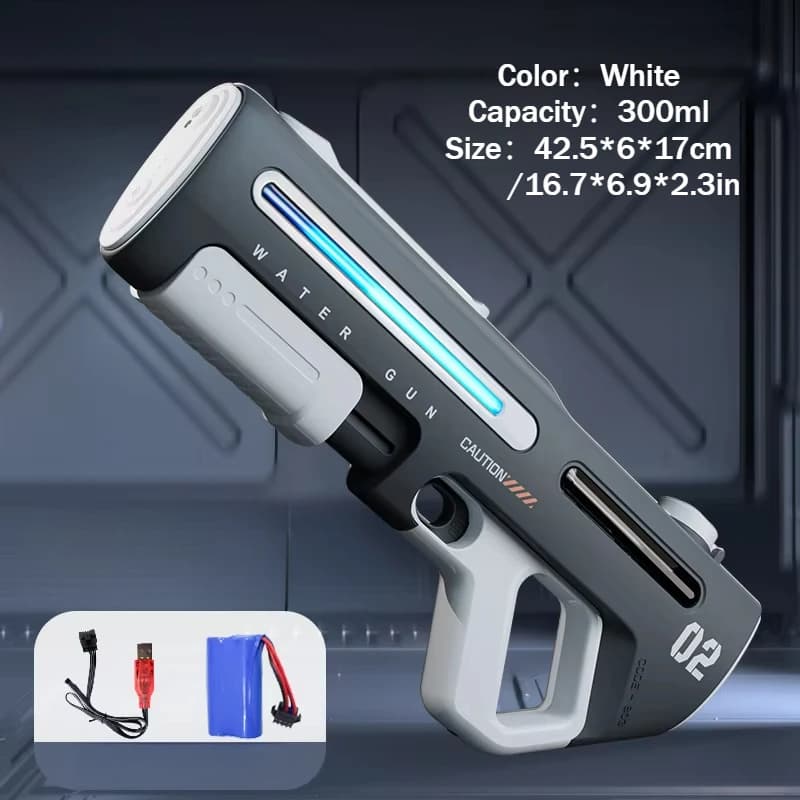 2-in-1 Electric & Manual Water Gun Set with LED thumbnail 7