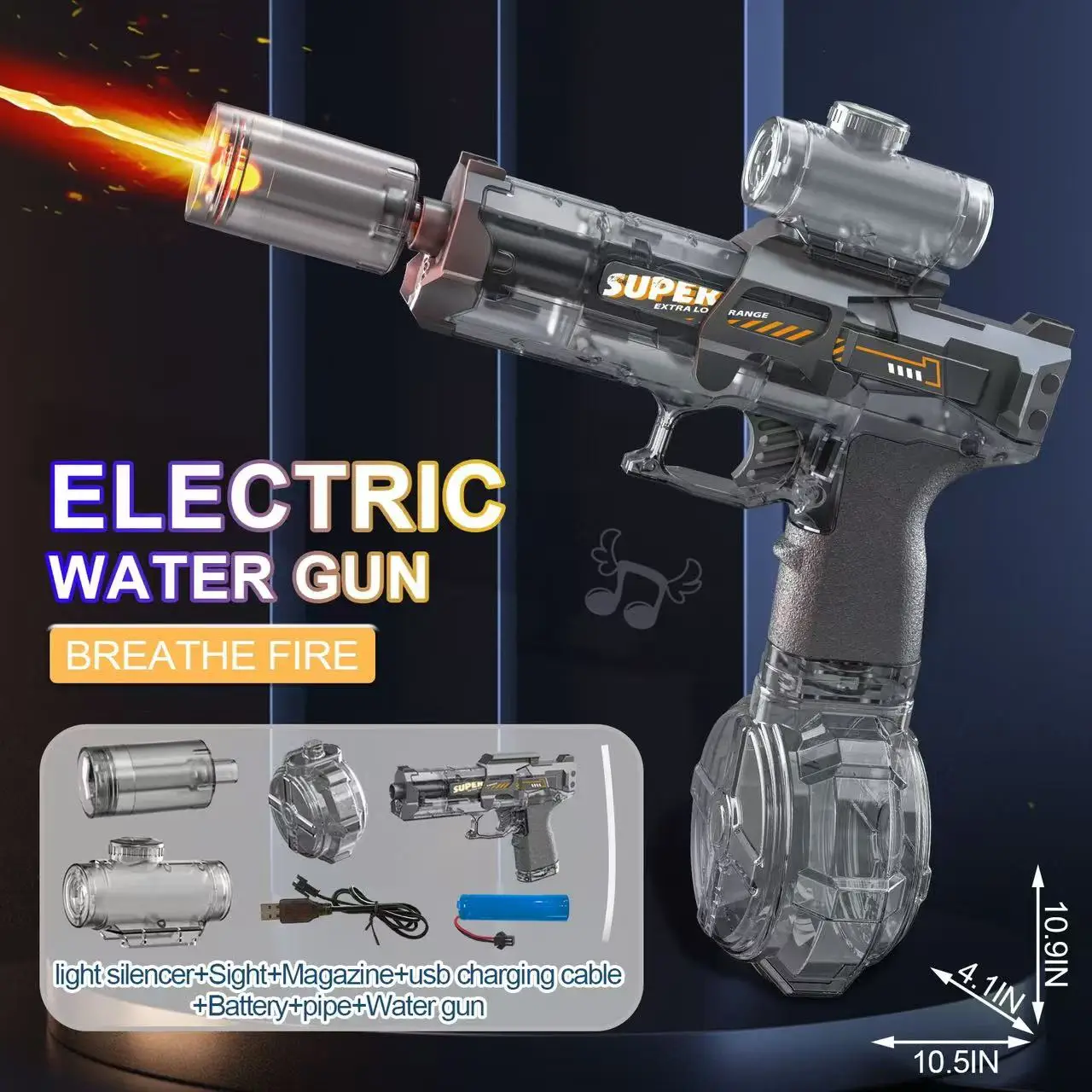 Fully Automatic Electric Water Gun with LED Lights thumbnail 10