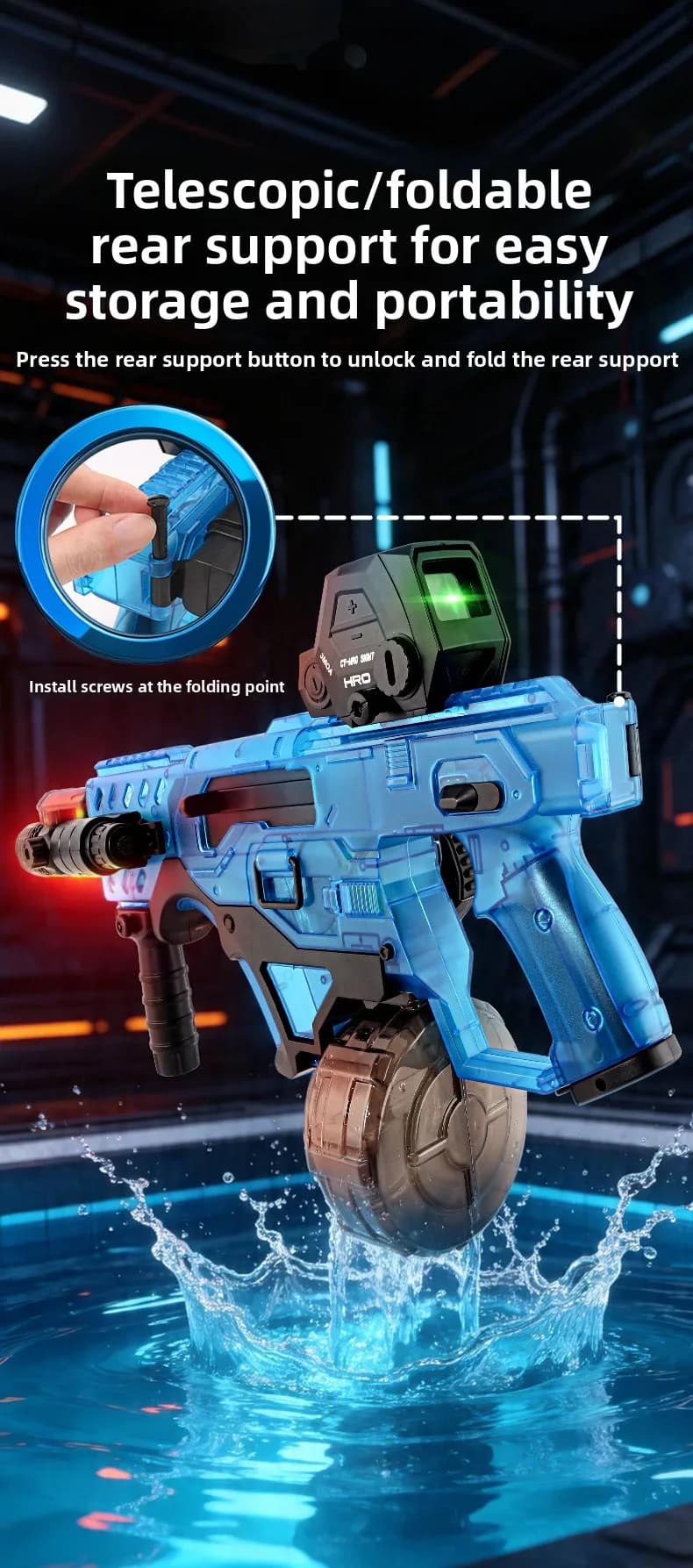 Long Range Electric Water Gun 2-Pack Set thumbnail 5