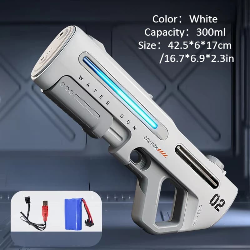 2-in-1 Electric & Manual Water Gun Set with LED thumbnail 5