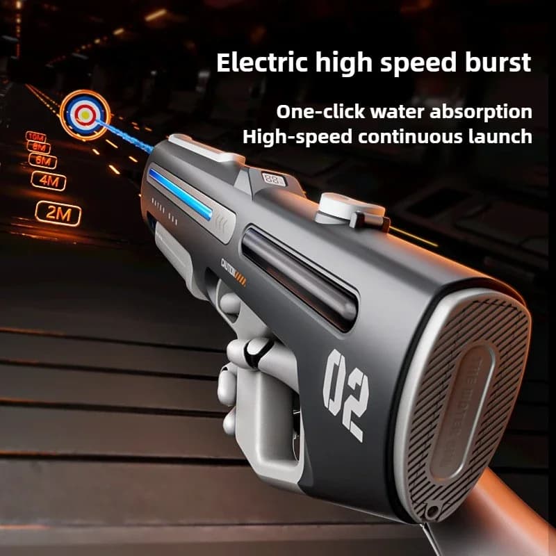 2-in-1 Electric & Manual Water Gun Set with LED thumbnail 2