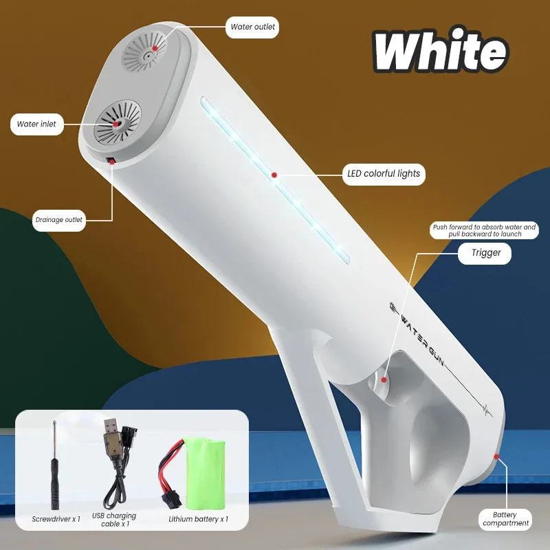Powerful Automatic Water Gun with LED & Auto Water Absorption thumbnail 9
