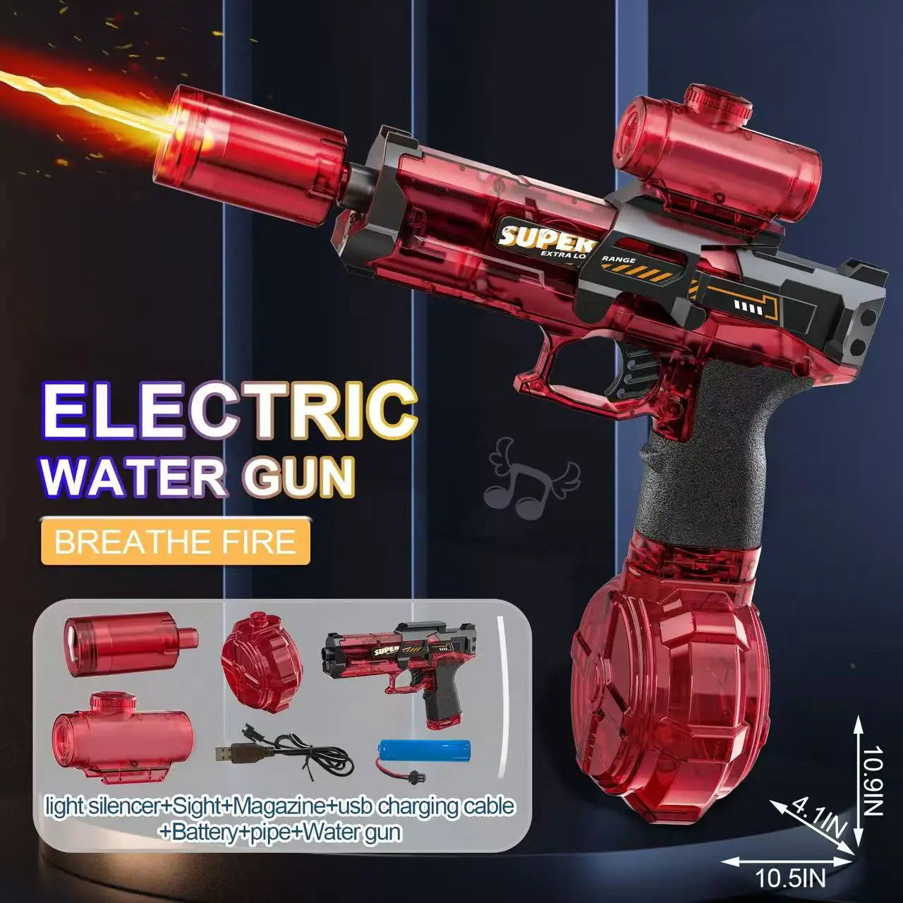 Fully Automatic Electric Water Gun with LED Lights thumbnail 9